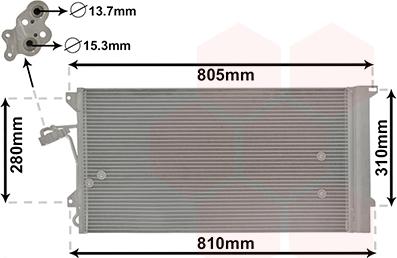 Van Wezel 58005244 - Lauhdutin, ilmastointilaite inparts.fi