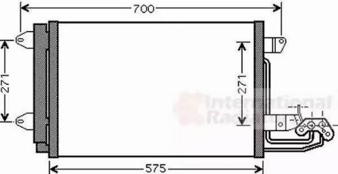 Van Wezel 58005269 - Lauhdutin, ilmastointilaite inparts.fi