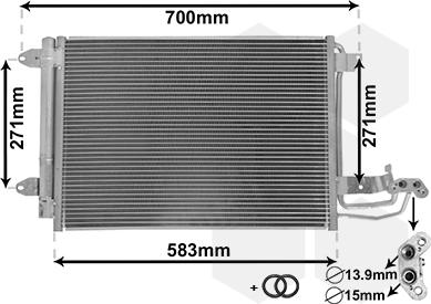 Van Wezel 58005209 - Lauhdutin, ilmastointilaite inparts.fi