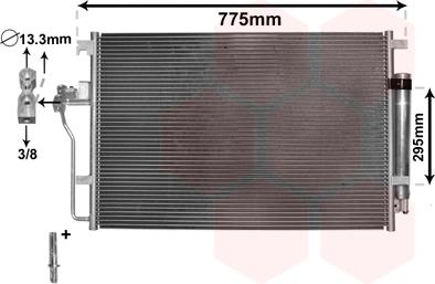 Van Wezel 58005277 - Lauhdutin, ilmastointilaite inparts.fi