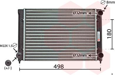 Van Wezel 58002040 - Jäähdytin,moottorin jäähdytys inparts.fi