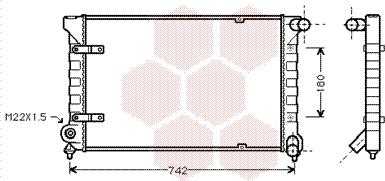 Van Wezel 58002042 - Jäähdytin,moottorin jäähdytys inparts.fi