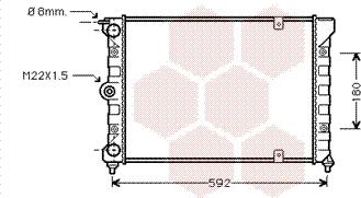 Van Wezel 58002084 - Jäähdytin,moottorin jäähdytys inparts.fi