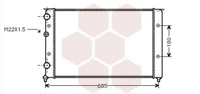 Van Wezel 58002124 - Jäähdytin,moottorin jäähdytys inparts.fi