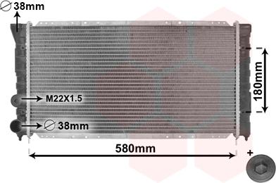 Van Wezel 58002123 - Jäähdytin,moottorin jäähdytys inparts.fi