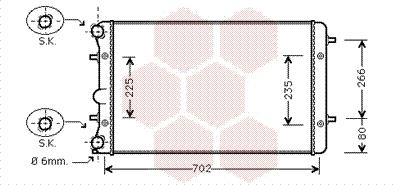 Van Wezel 58002286 - Jäähdytin,moottorin jäähdytys inparts.fi