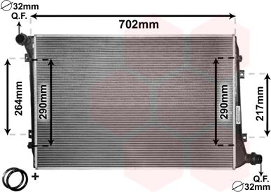 Van Wezel 58002224 - Jäähdytin,moottorin jäähdytys inparts.fi