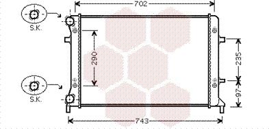 Van Wezel 58002228 - Jäähdytin,moottorin jäähdytys inparts.fi