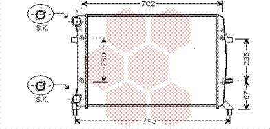 Van Wezel 58002272 - Jäähdytin,moottorin jäähdytys inparts.fi