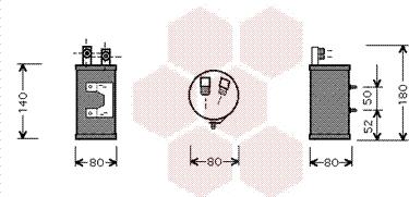 Van Wezel 5800D065 - Kuivain, ilmastointilaite inparts.fi