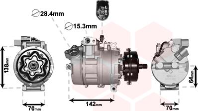 Van Wezel 5800K087 - Kompressori, ilmastointilaite inparts.fi