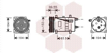 Van Wezel 5800K074 - Kompressori, ilmastointilaite inparts.fi