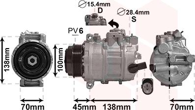 Van Wezel 5800K384 - Kompressori, ilmastointilaite inparts.fi