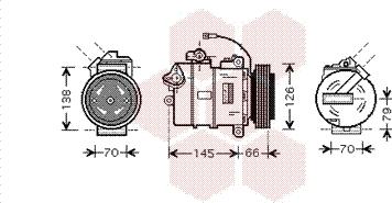 Van Wezel 5800K261 - Kompressori, ilmastointilaite inparts.fi