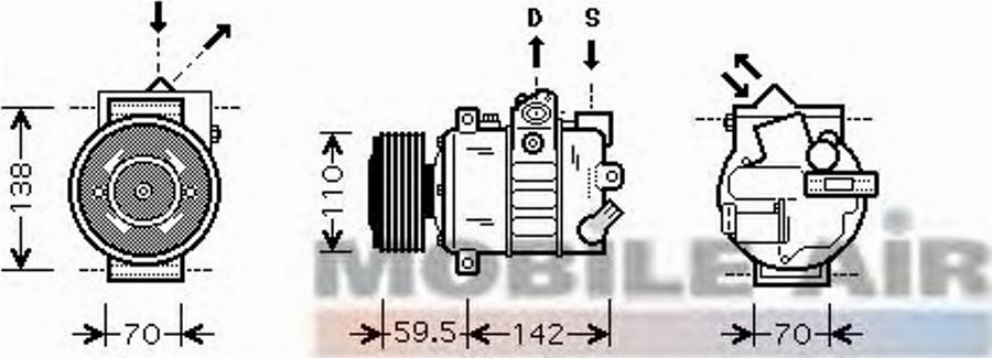 Van Wezel 58 00 K220 - Magneettikytkin, ilmastointikompressori inparts.fi