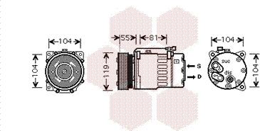 Van Wezel 5800K270 - Kompressori, ilmastointilaite inparts.fi