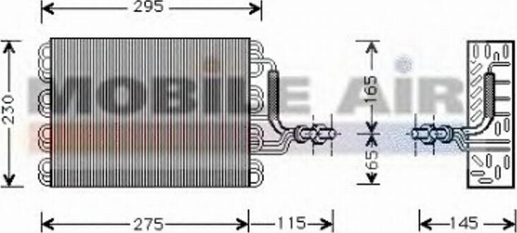 Van Wezel 5800V171 - Höyrystin, ilmastointilaite inparts.fi