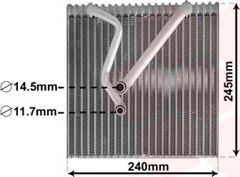 Van Wezel 5800V241 - Höyrystin, ilmastointilaite inparts.fi