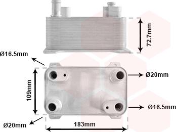 Van Wezel 58013725 - Öljynjäähdytin, autom. vaihteisto inparts.fi