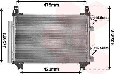 Van Wezel 53005404 - Lauhdutin, ilmastointilaite inparts.fi