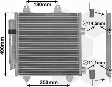 Van Wezel 53005414 - Lauhdutin, ilmastointilaite inparts.fi