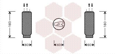 Van Wezel 5300D024 - Kuivain, ilmastointilaite inparts.fi