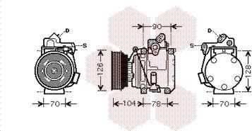 Van Wezel 5300K441 - Kompressori, ilmastointilaite inparts.fi