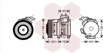 Van Wezel 5300K448 - Kompressori, ilmastointilaite inparts.fi