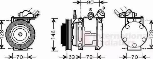 Van Wezel 5300K442 - Kompressori, ilmastointilaite inparts.fi