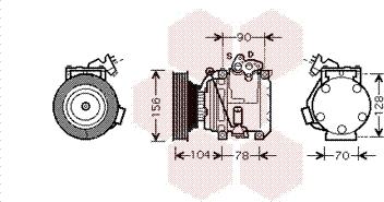 Van Wezel 5300K439 - Kompressori, ilmastointilaite inparts.fi