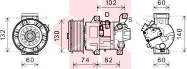 Van Wezel 5300K607 - Kompressori, ilmastointilaite inparts.fi