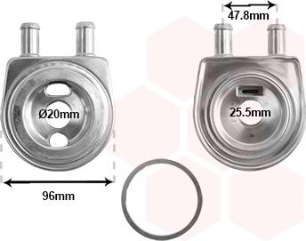 Van Wezel 09003287 - Öljynjäähdytin, autom. vaihteisto inparts.fi