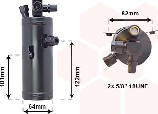 Van Wezel 0900D202 - Kuivain, ilmastointilaite inparts.fi