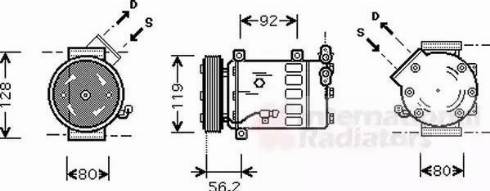 Van Wezel 0900K032 - Kompressori, ilmastointilaite inparts.fi