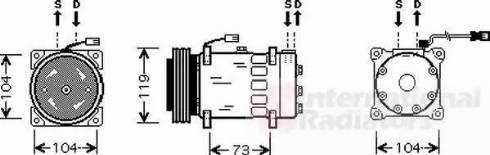 Van Wezel 0900K180 - Kompressori, ilmastointilaite inparts.fi