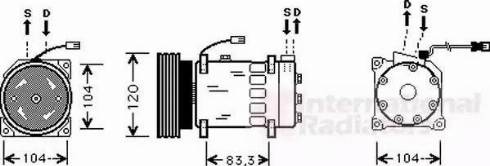 Van Wezel 0900K179 - Kompressori, ilmastointilaite inparts.fi