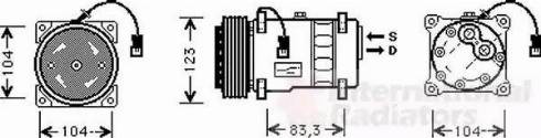 Van Wezel 0900K177 - Kompressori, ilmastointilaite inparts.fi