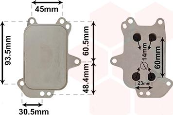 Van Wezel 09013703 - Moottoriöljyn jäähdytin inparts.fi