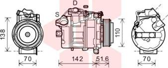 Van Wezel 0600K427 - Kompressori, ilmastointilaite inparts.fi