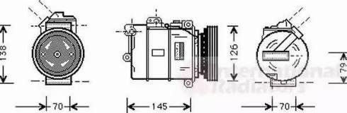 Van Wezel 0600K064 - Kompressori, ilmastointilaite inparts.fi