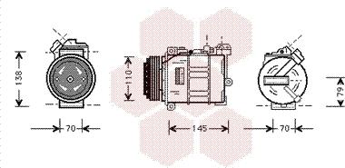 Van Wezel 0600K015 - Kompressori, ilmastointilaite inparts.fi