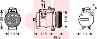 Van Wezel 0600K345 - Kompressori, ilmastointilaite inparts.fi