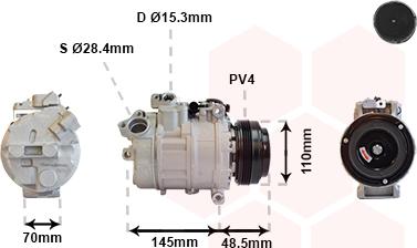 Van Wezel 0600K309 - Kompressori, ilmastointilaite inparts.fi