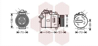 Van Wezel 0600K384 - Kompressori, ilmastointilaite inparts.fi