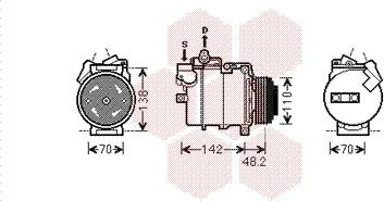 Van Wezel 0600K386 - Kompressori, ilmastointilaite inparts.fi