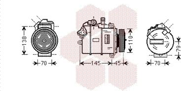 Van Wezel 0600K383 - Kompressori, ilmastointilaite inparts.fi