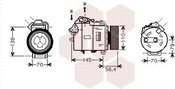 Van Wezel 0600K330 - Kompressori, ilmastointilaite inparts.fi