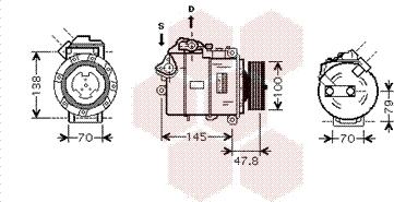 Van Wezel 0600K331 - Kompressori, ilmastointilaite inparts.fi