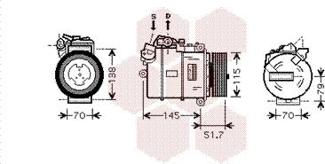 Van Wezel 0600K329 - Kompressori, ilmastointilaite inparts.fi