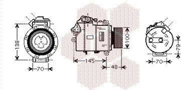 Van Wezel 0600K328 - Kompressori, ilmastointilaite inparts.fi